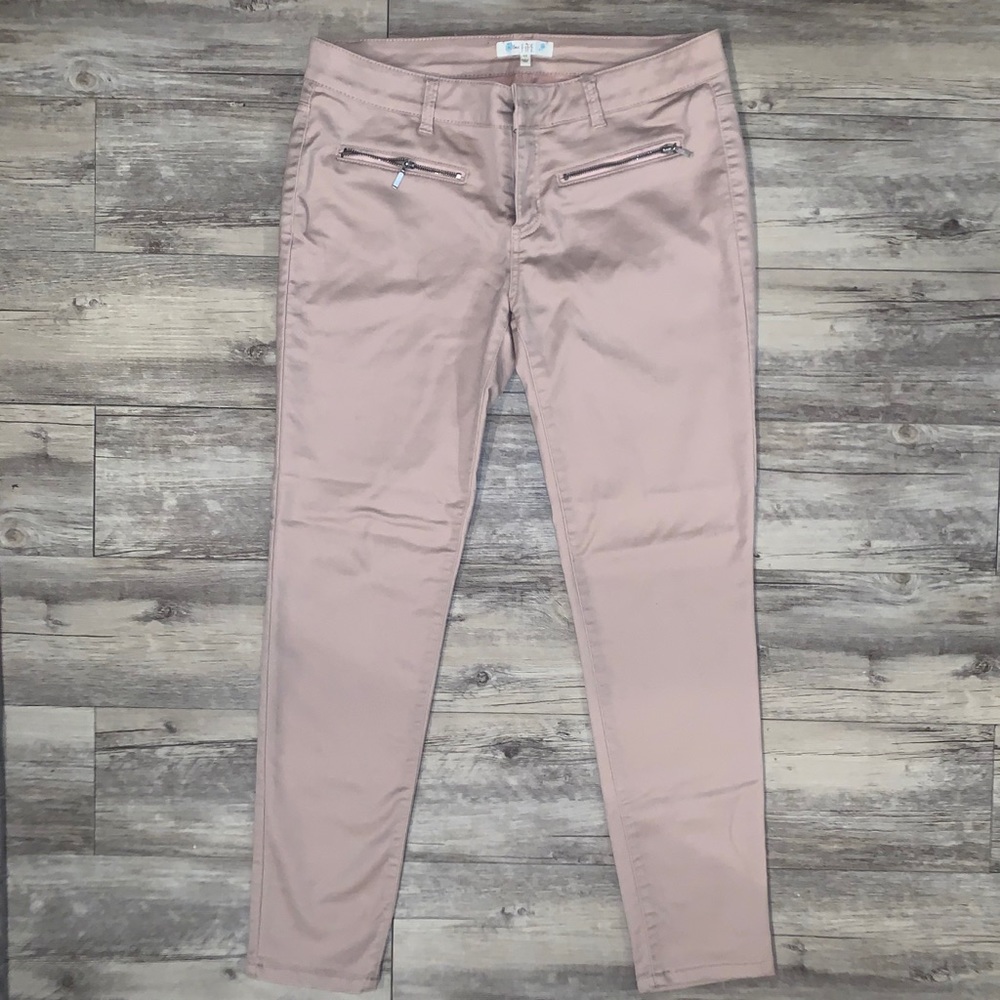 Light creamy pink skinny leg pants